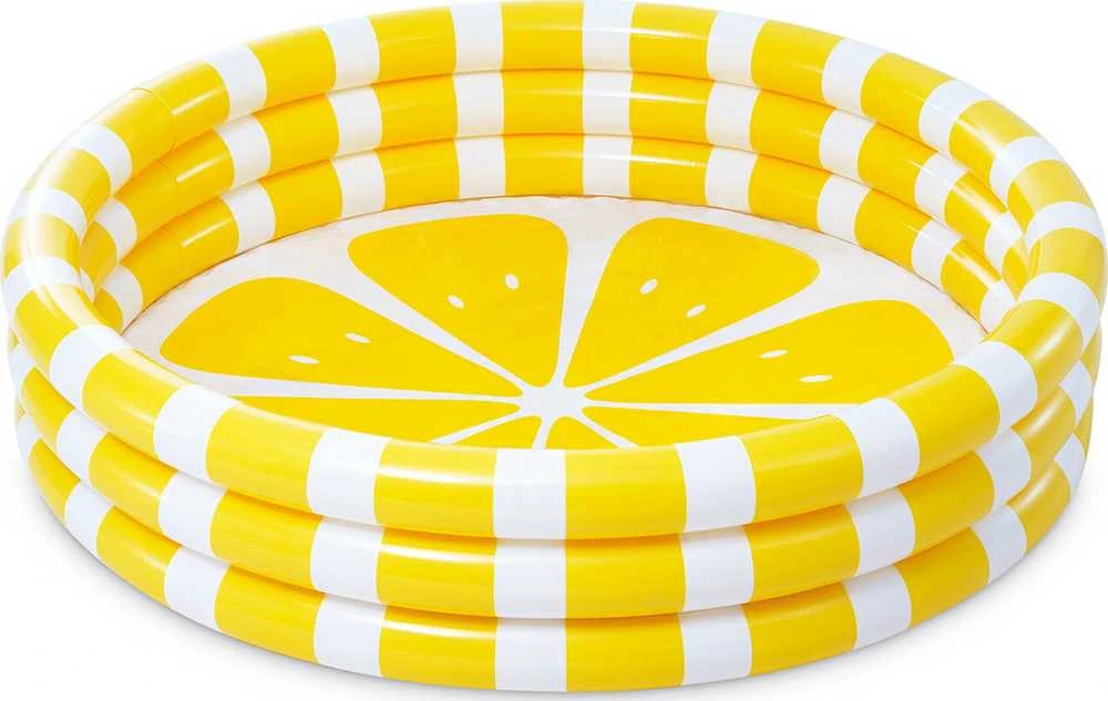 Pripučiamas vaikų baseinas 147 cm citrininis INTEX 58432