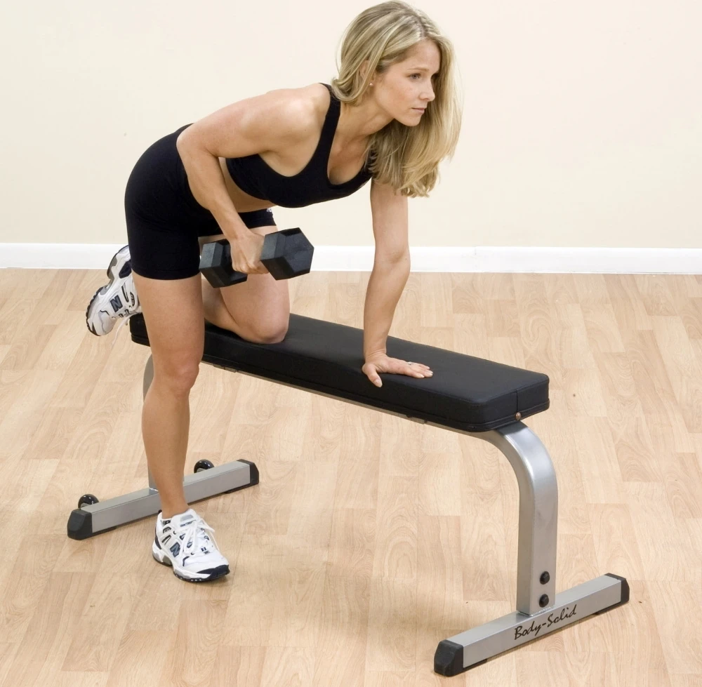 Profesionalus tiesus treniruočių suoliukas Body Solid GFB350