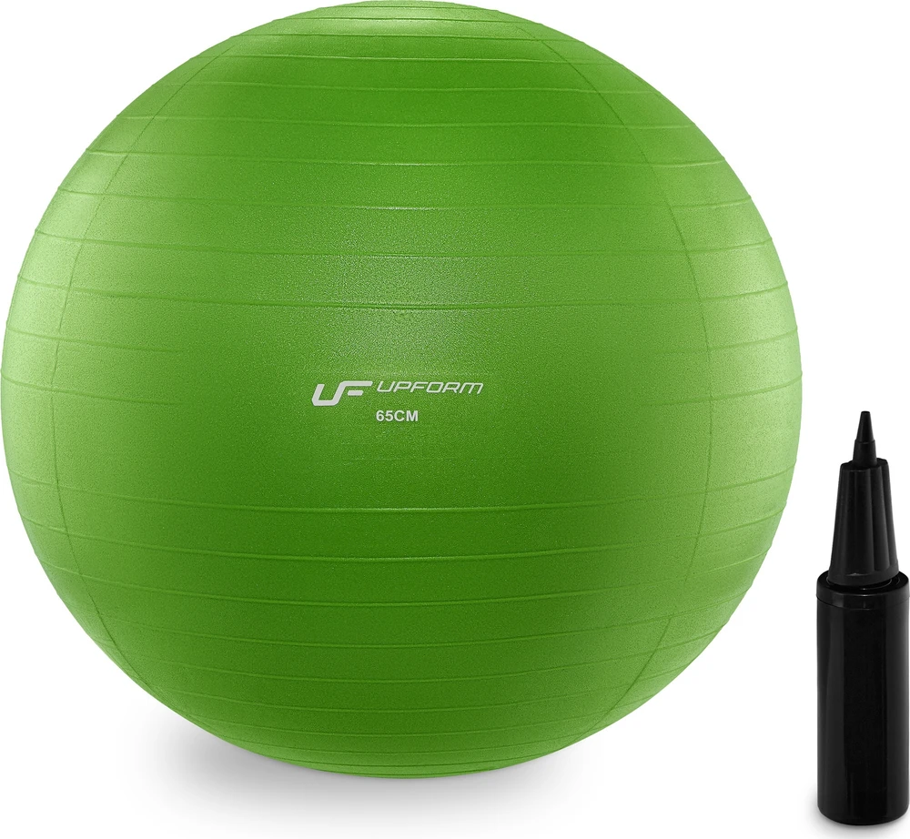 Profesionalus gimnastikos kamuolys Anti-Burst 65 cm, žalias, UpForm