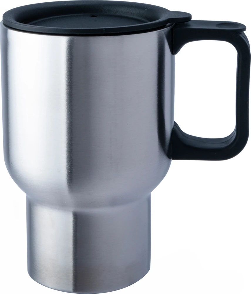 Nerūdijančio plieno puodelis BasicNature Auto, 0,45 l