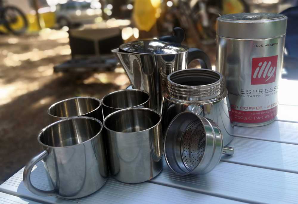 Puodelis BasicNature Stainless Steel Thermo Deluxe Espresso, π*r2*L L