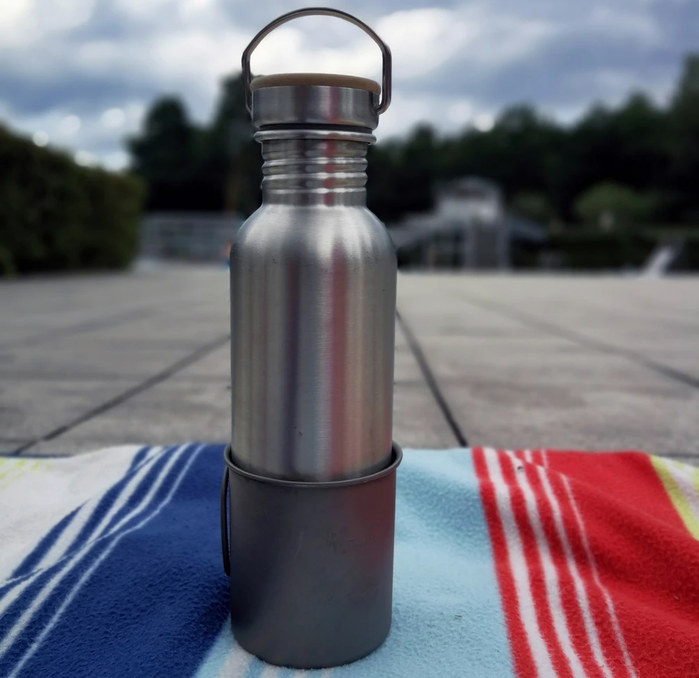 Puodelis BasicNature Titanium Beaker, 375ml