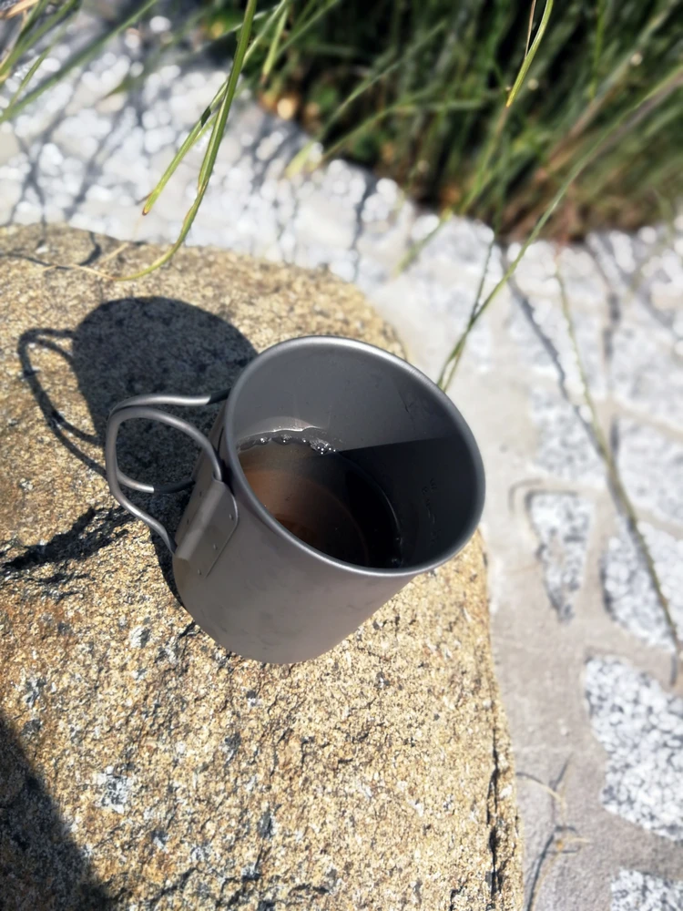 Puodelis BasicNature Titanium Beaker, 375ml