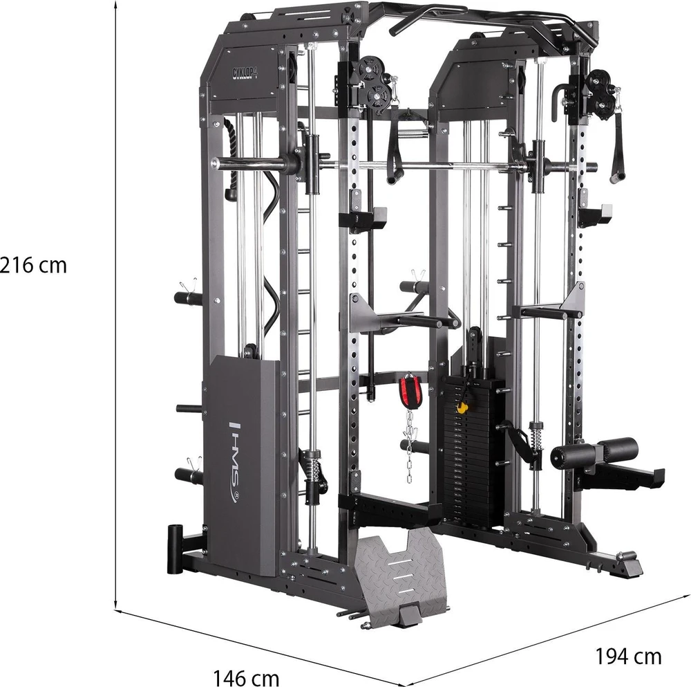 Pusiau komercinė Smith treniruoklio mašina CYKLOP 4 HMS