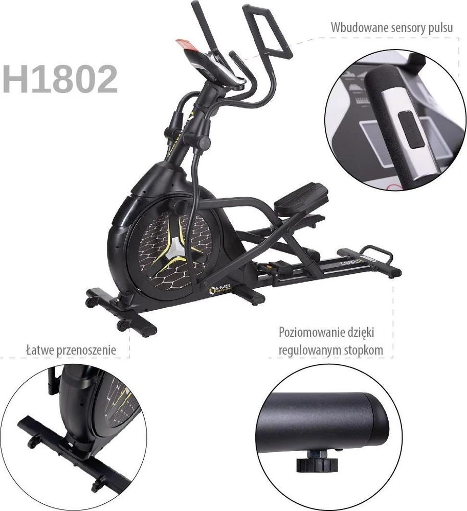 Magnetinis elipsinis treniruoklis HMS Premium H1802 pusiau komerciniam naudojimui