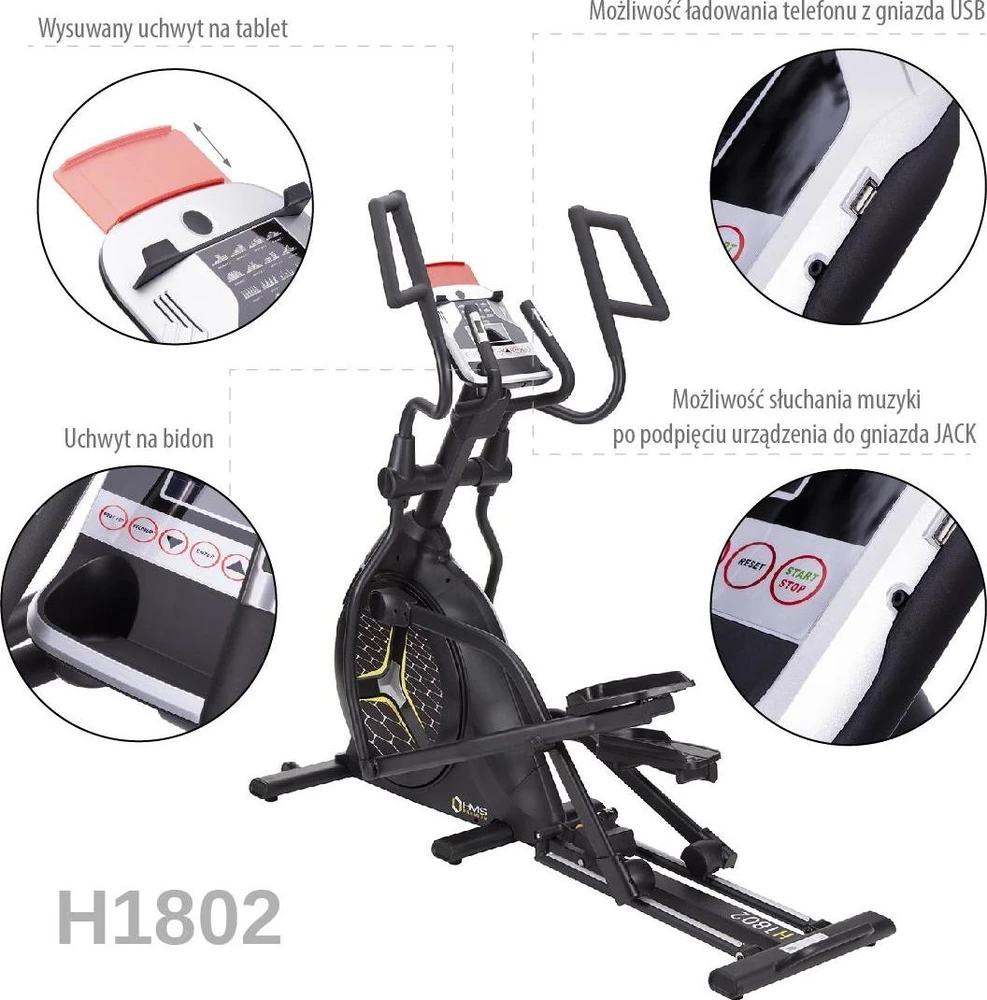 Magnetinis elipsinis treniruoklis HMS Premium H1802 pusiau komerciniam naudojimui