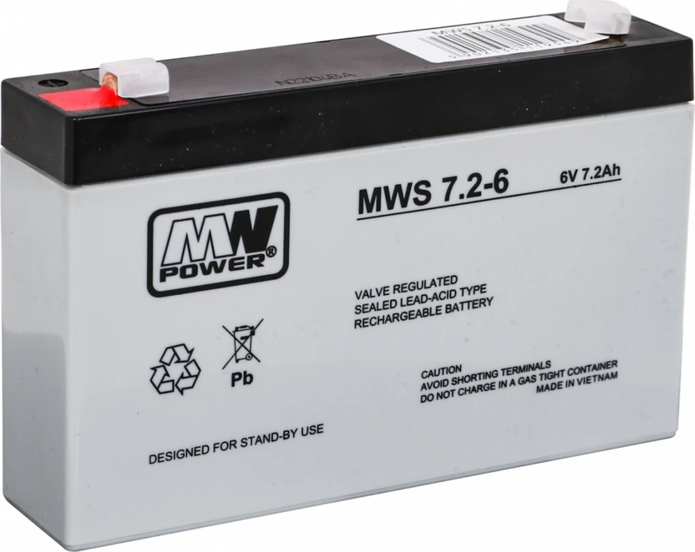 Mpl Power Elektro AKUMULIATORIUS 6V/7.2AH-MWS MW Power