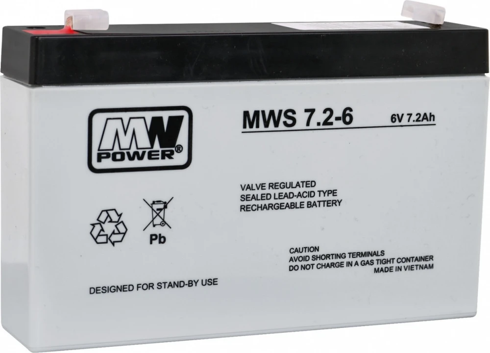 Mpl Power Elektro AKUMULIATORIUS 6V/7.2AH-MWS MW Power