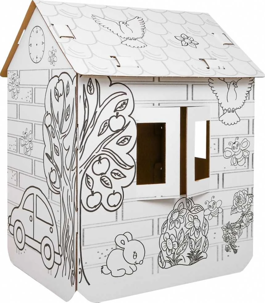 Neo Pilot House XXL with a car 3D knyga spalvinimui vaikams