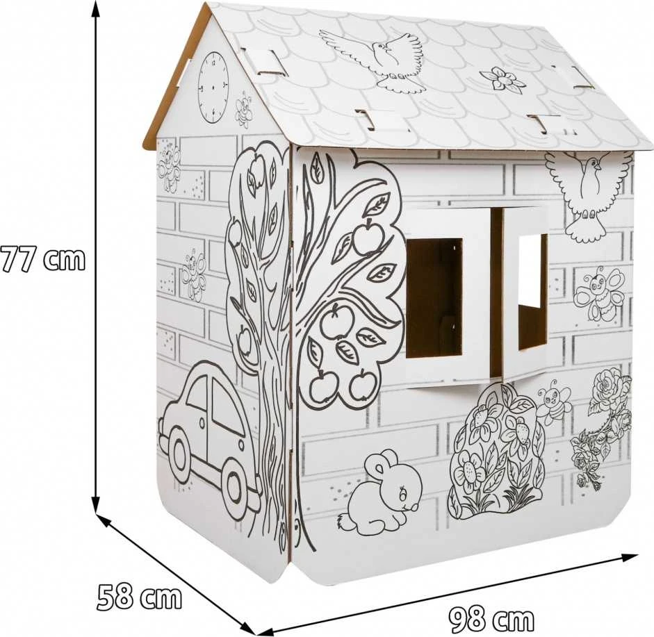 Neo Pilot House XXL with a car 3D knyga spalvinimui vaikams