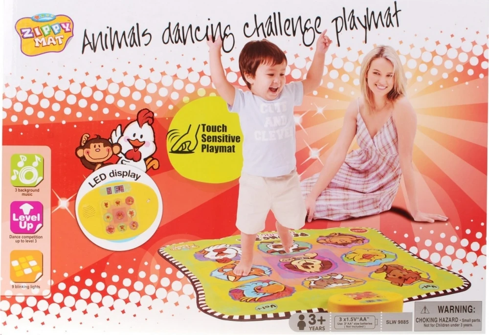 Ramiz Šokantis Twister kilimėlis su gyvūnais