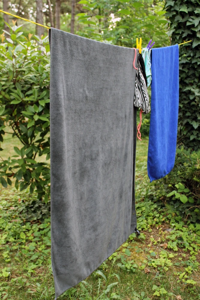 Rankšluostis BasicNature Terry, 60x120cm, mėlynas
