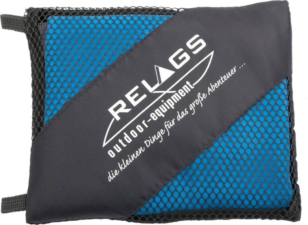 Rankšluostis BasicNature Velour, 120x60 cm, mėlynas