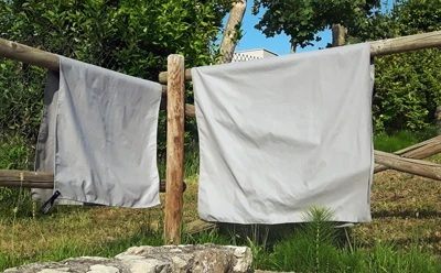 Rankšluostis BasicNature Velour, 120x60 cm, pilkas