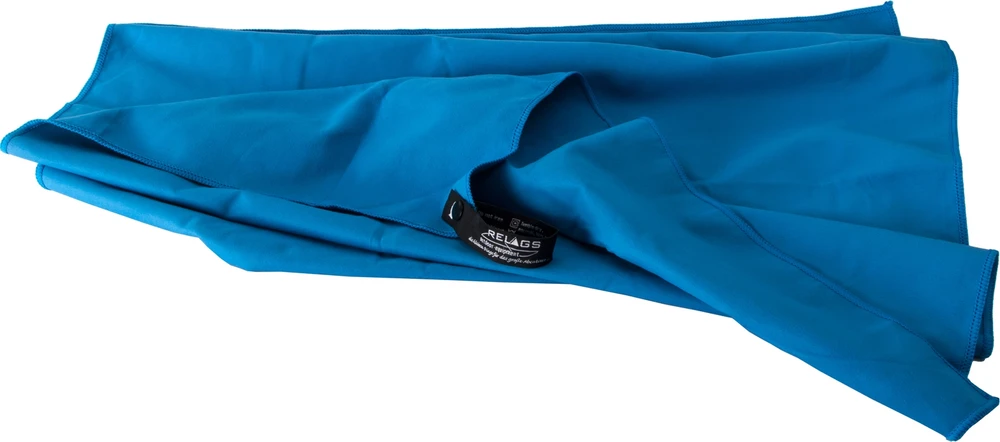Rankšluostis BasicNature Velour, 120x60 cm, mėlynas