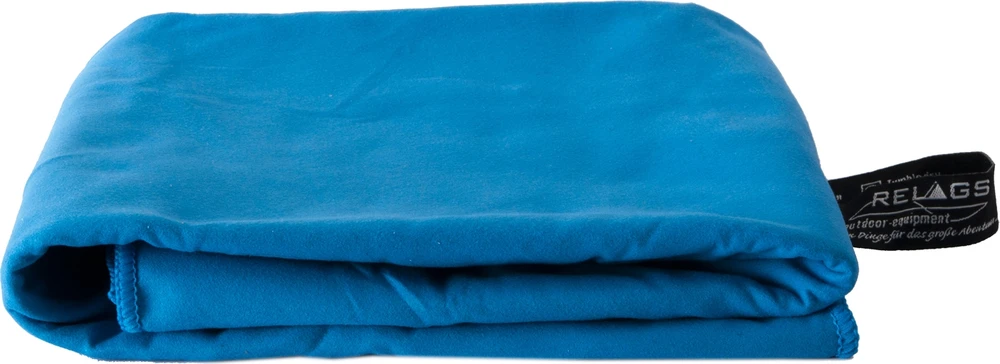 Rankšluostis BasicNature Velour, 120x60 cm, mėlynas
