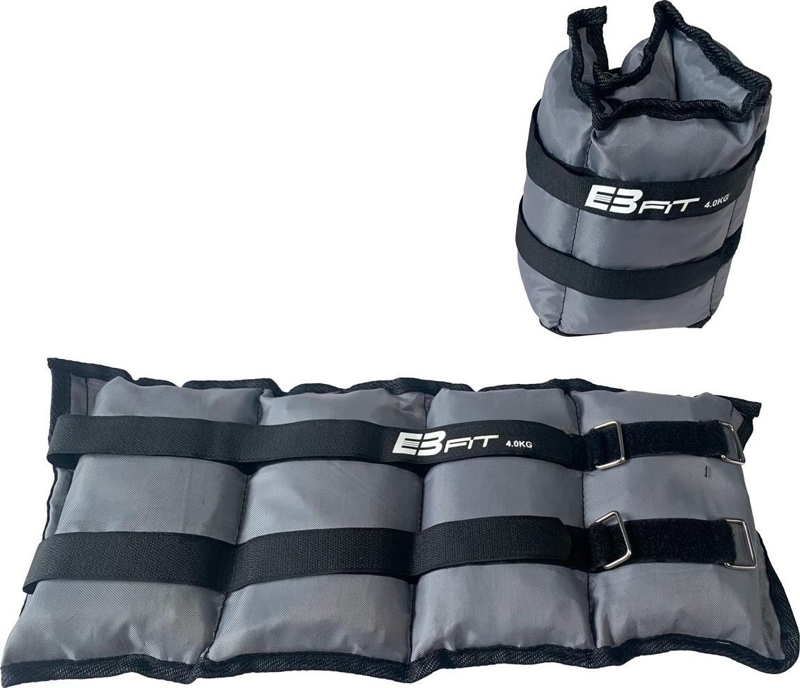 Rankų ir kojų svoriai EB Fit, 8kg (2x4kg), pilki