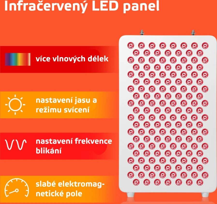 Raudonų LED spindulių šviesos terapijos panelė inSPORTline Katuni