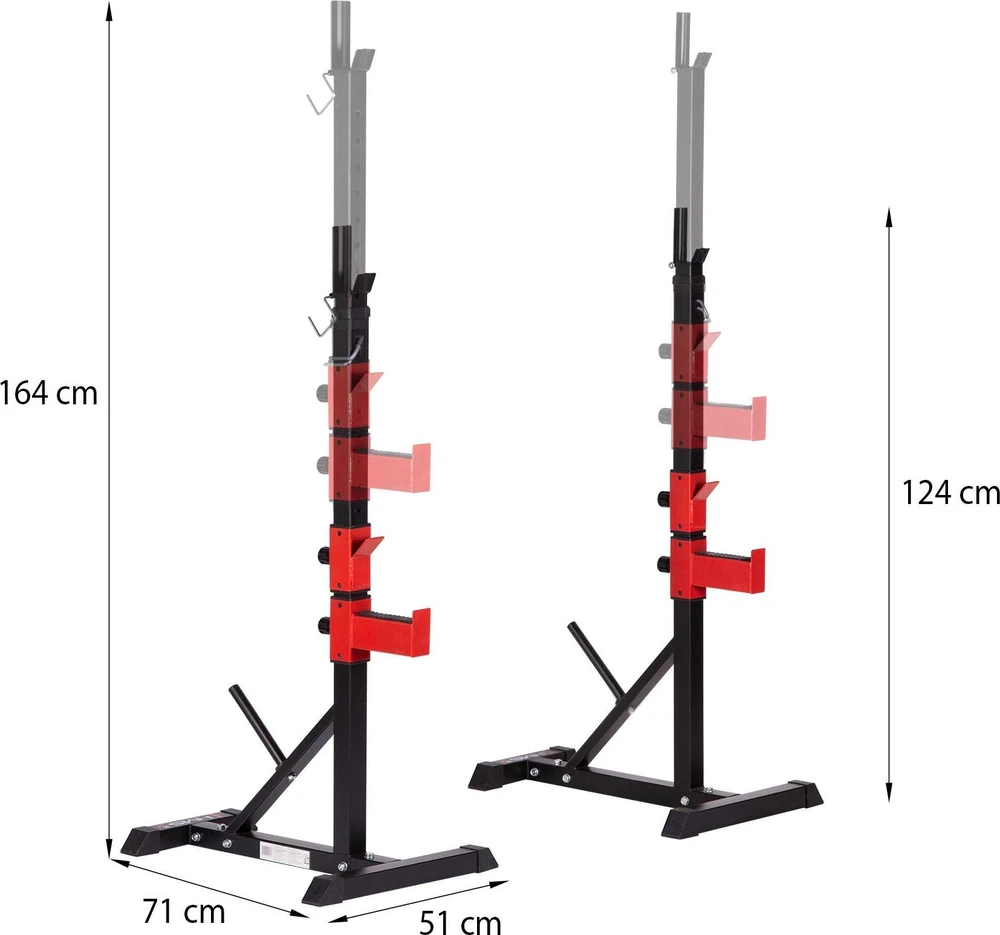 STR25 ADJUSTABLE BARBELL STANDS HMS
