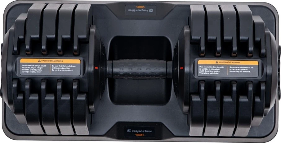 Reguliuojamas vienos rankos hantelis inSPORTline DuraBell® 5–41 kg