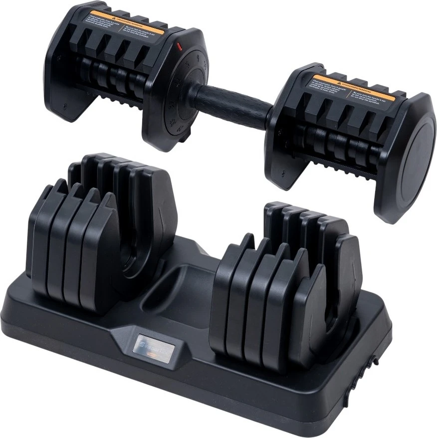 Reguliuojamas vienos rankos hantelis inSPORTline DuraBell® 5–41 kg