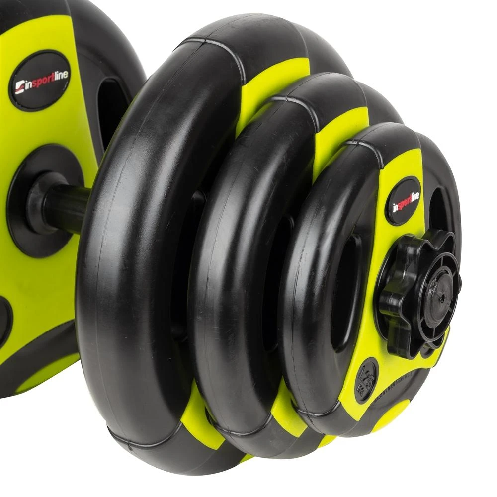 Keičiamo svorio hantelis inSPORTline 3–18 kg Juodas-Žalias