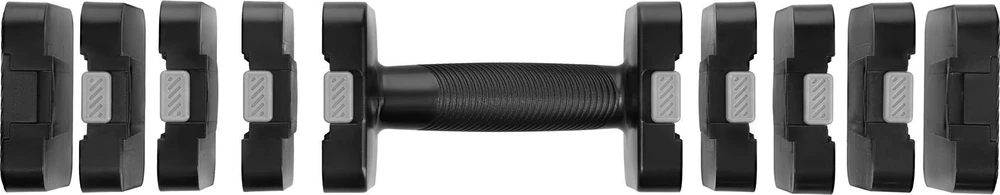 REGULIUOJAMOS DUMBBELLS Juodas 2 x 5 KG HL02 HMS