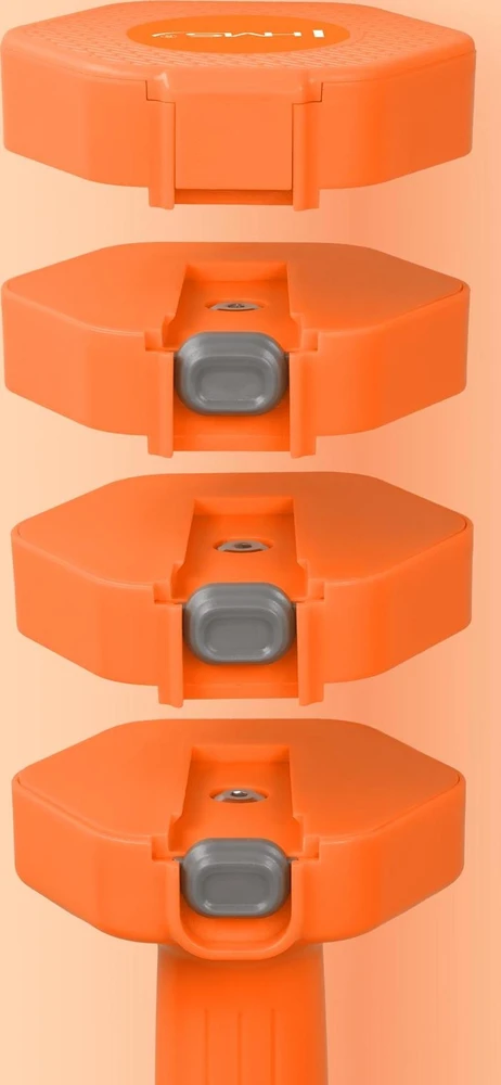 Reguliuojami hanteliai HMS HL03 oranžiniai 2 x 2,5kg