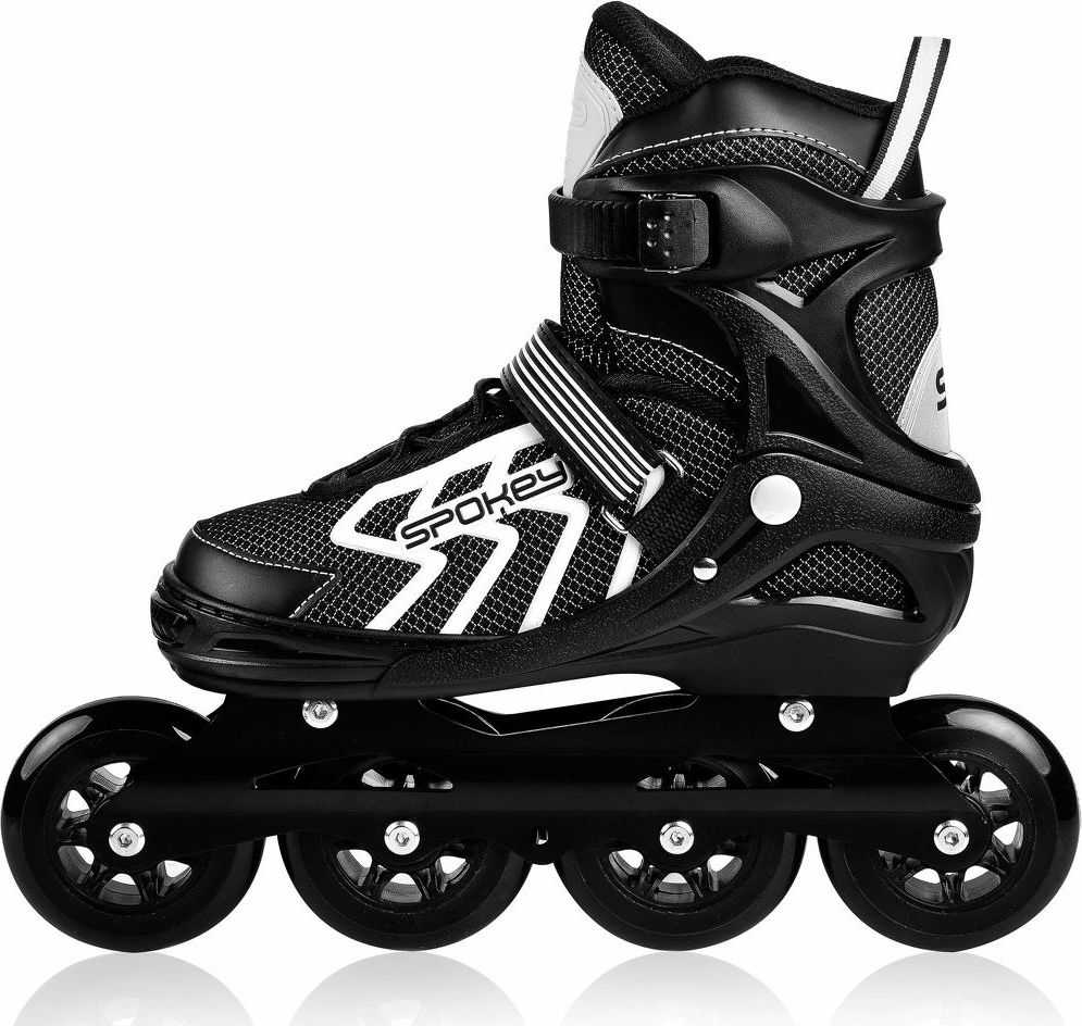 Inline Riedučiai Spokey Khan Bk / Wh Jr 927032-927033