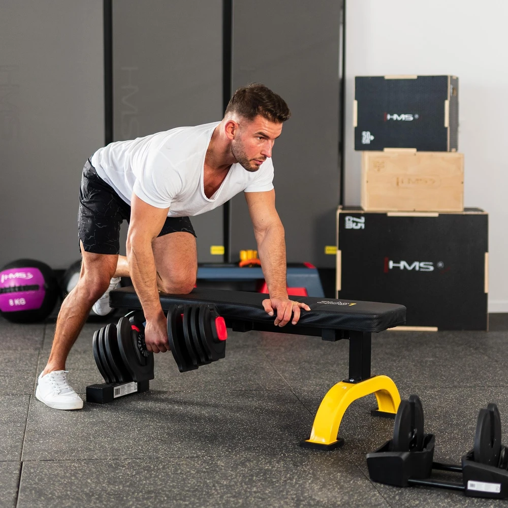 Reguliuojamų hantelių rinkinys 2 viename SGR40 PRO 40 kg HMS