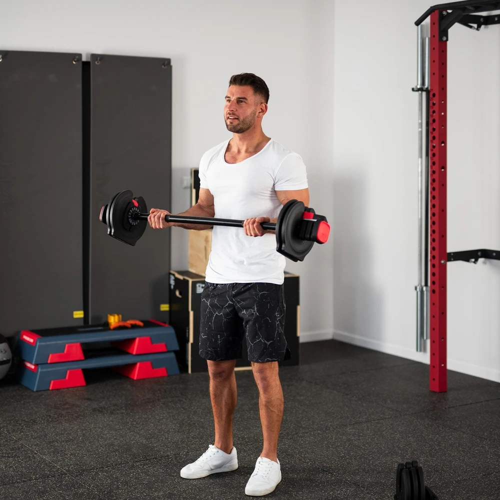 Reguliuojamų hantelių rinkinys 2 viename SGR40 PRO 40 kg HMS