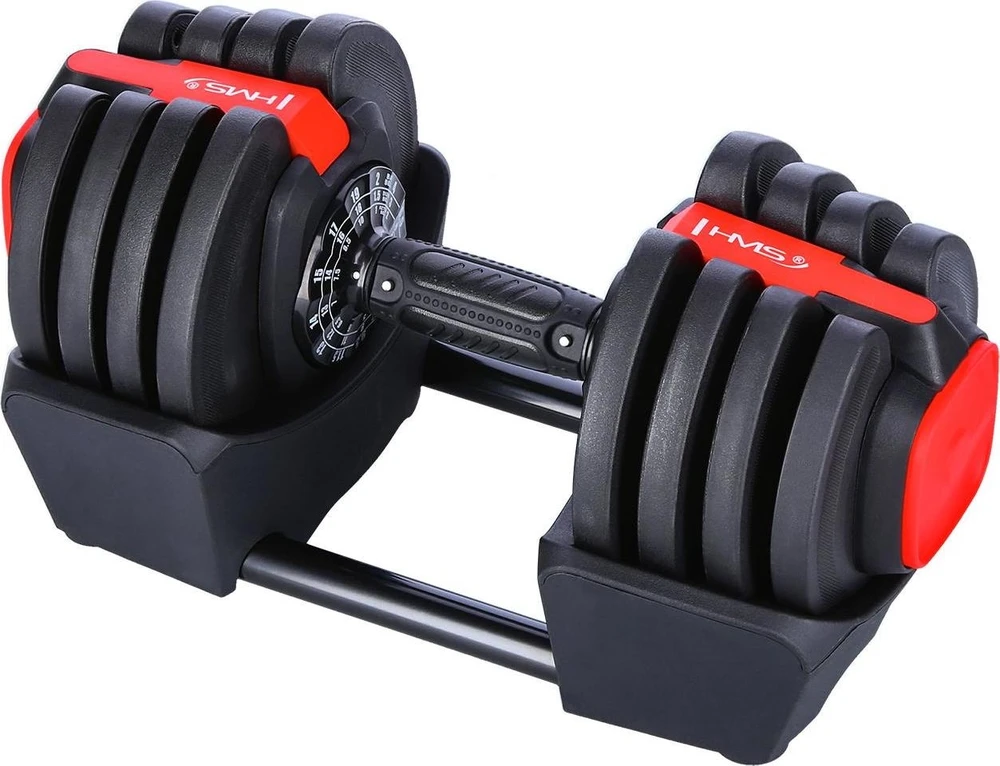 Reguliuojamų hantelių rinkinys SGR18 Pro Set 3in1 20 kg HMS