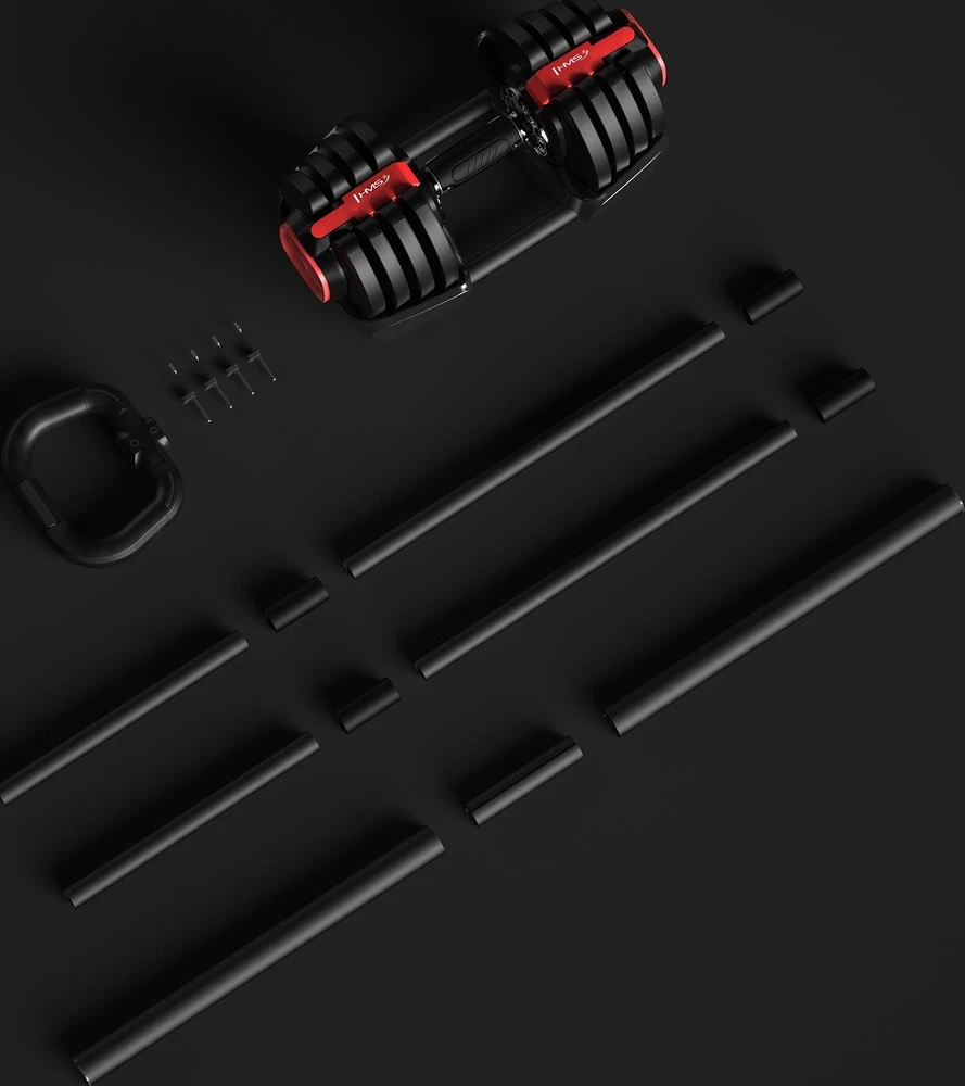 Reguliuojamų hantelių rinkinys SGR18 Pro Set 3in1 20 kg HMS