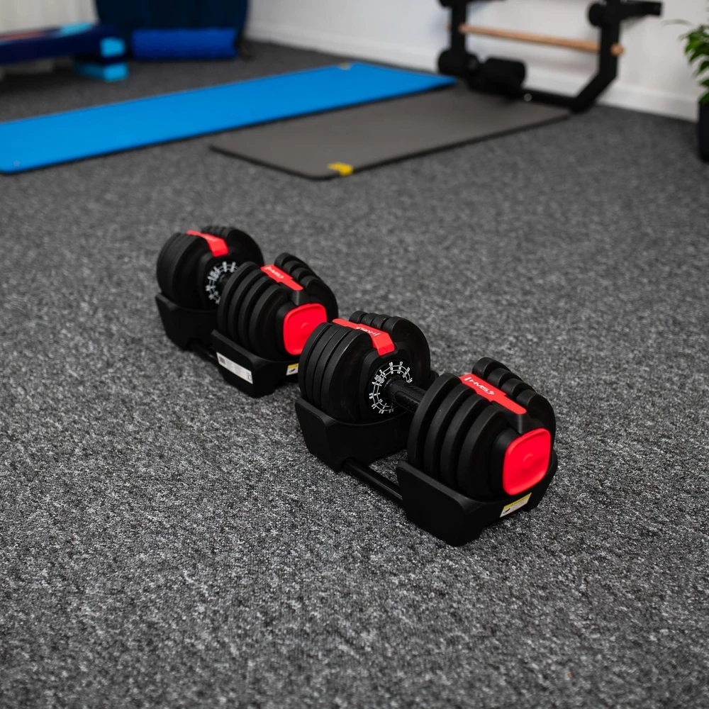 Reguliuojamų hantelių rinkinys SGR18 Pro Set 3in1 20 kg HMS