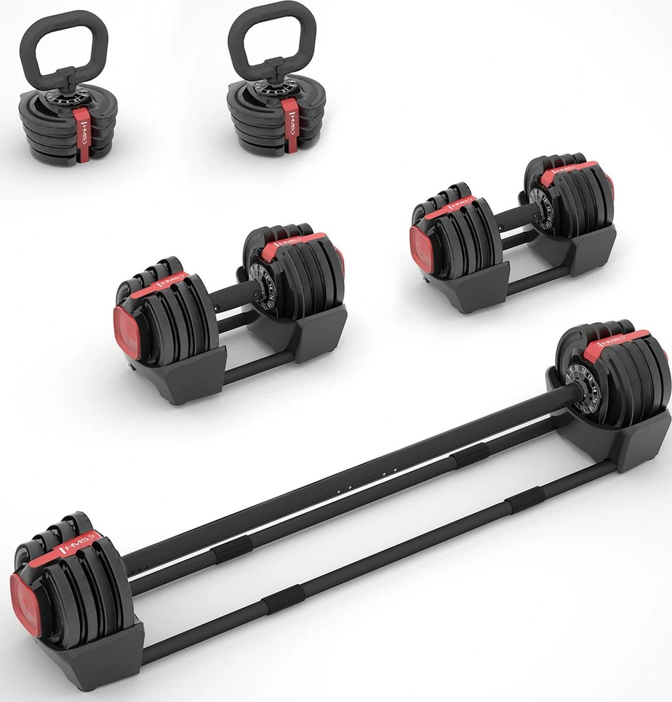 Reguliuojamų hantelių rinkinys SGR18 Pro Set 3in1 20 kg HMS