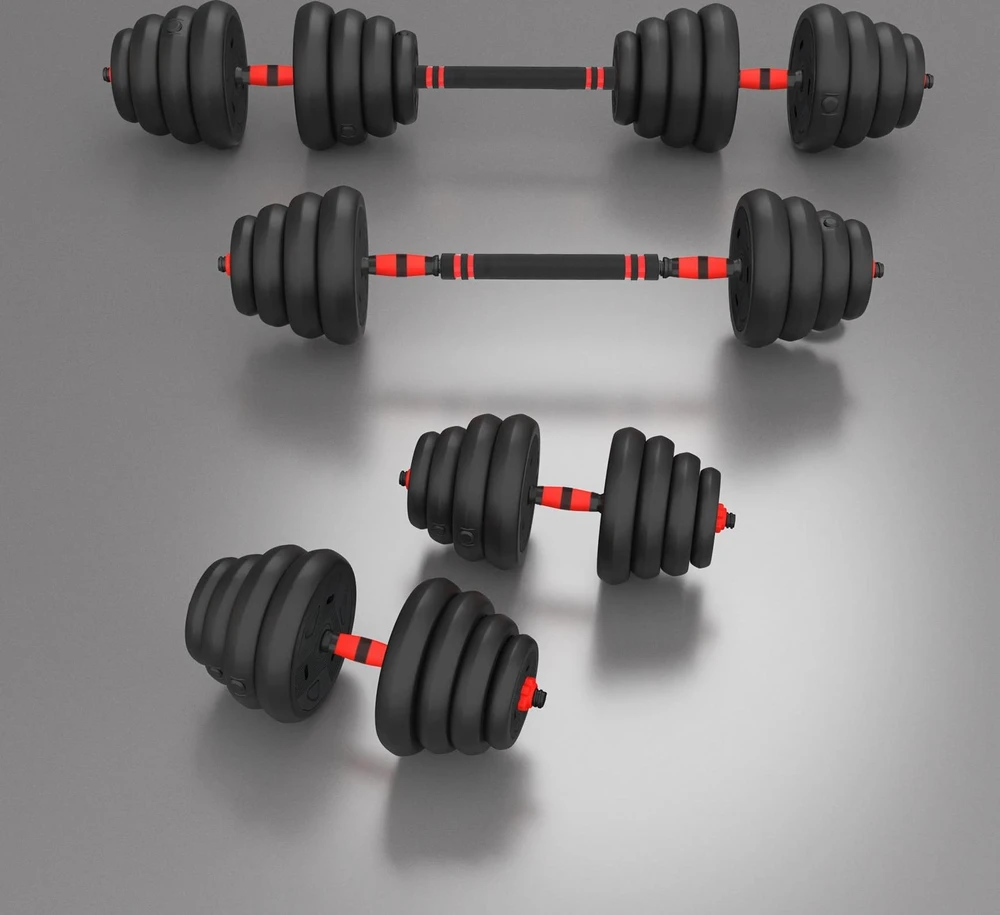 Reguliuojamų svarmenų rinkinys HMS SGN130 PRO 6 viename, 30 kg
