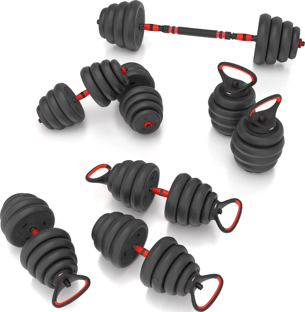 Reguliuojamų svarmenų rinkinys HMS SGN130 PRO 6 viename, 30 kg