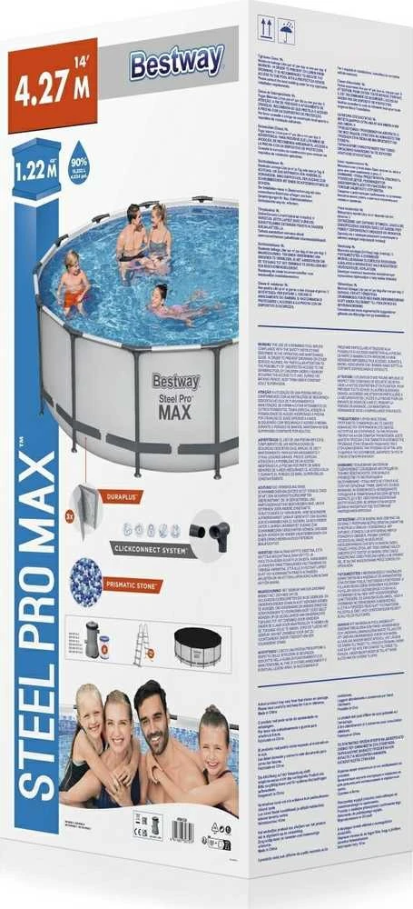 Rėminis baseinas 14 FT 427 x 122 cm STEEL PRO MAX BESTWAY