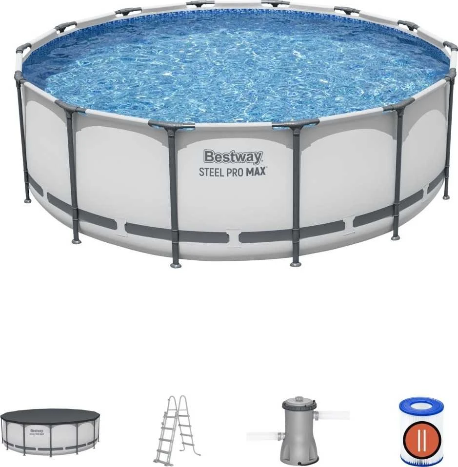 Rėminis baseinas 14 FT 427 x 122 cm STEEL PRO MAX BESTWAY