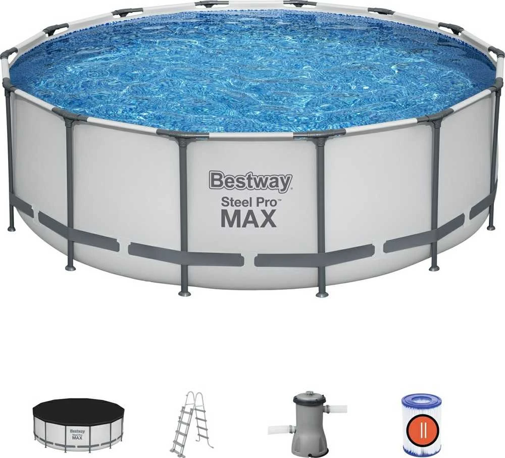 Rėminis baseinas 14 FT 427 x 122 cm STEEL PRO MAX BESTWAY
