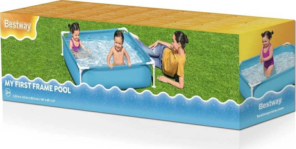 Rėminis baseinas vaikams 122x122cm BESTWAY