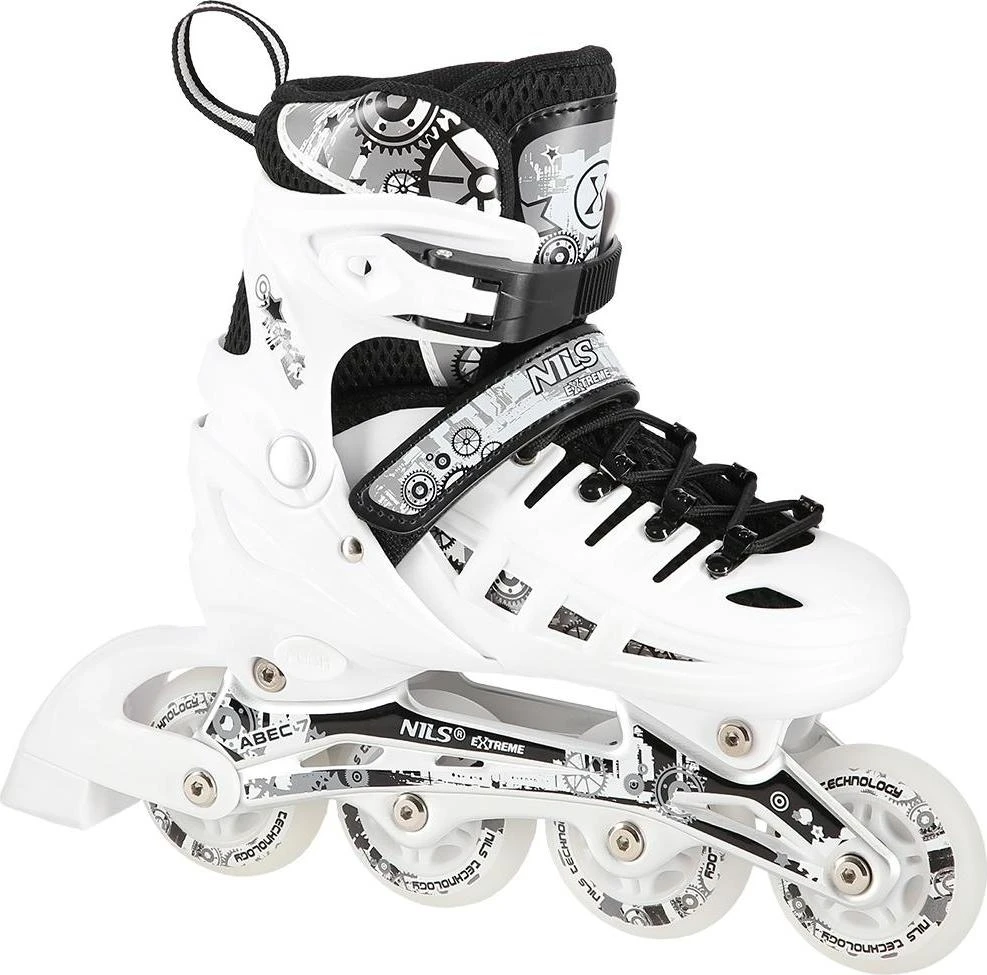 Riedučiai/pačiūžos Nils Extreme NH10905 Led - PU76 mm/82A (M 35-38)