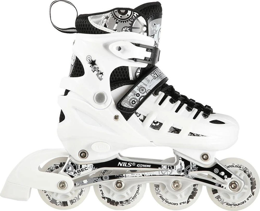 Riedučiai/pačiūžos Nils Extreme NH10905 Led - PU76 mm/82A (M 35-38)