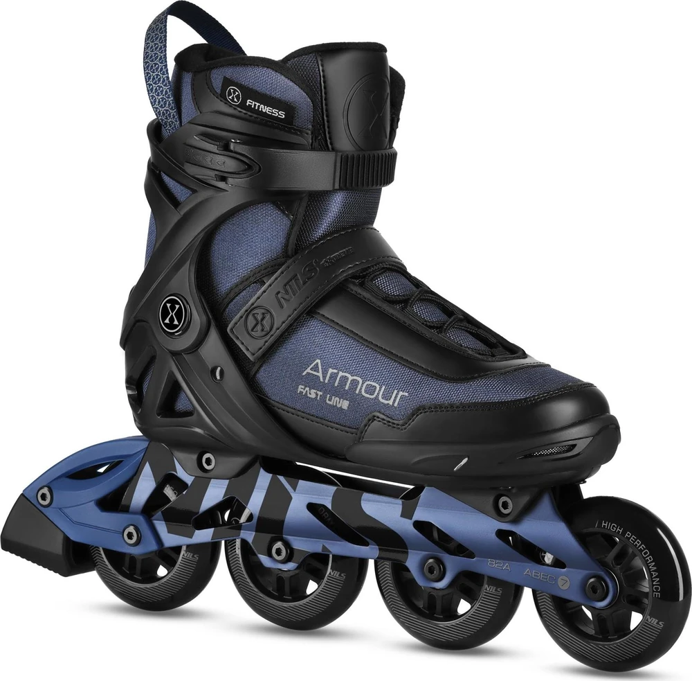 Riedučiai NA22151 Armour, juodi, 38 dydis, Nils Extreme