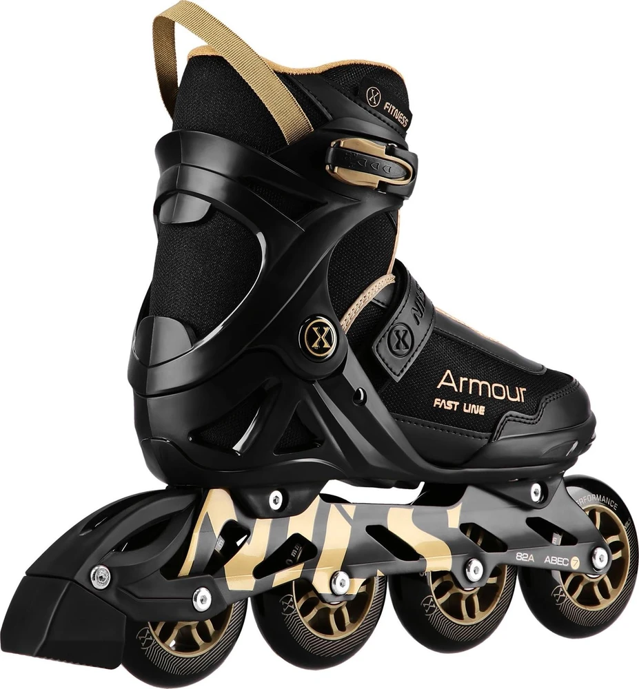 Riedučiai NA22151 Armour, juodi, 38 dydis, Nils Extreme