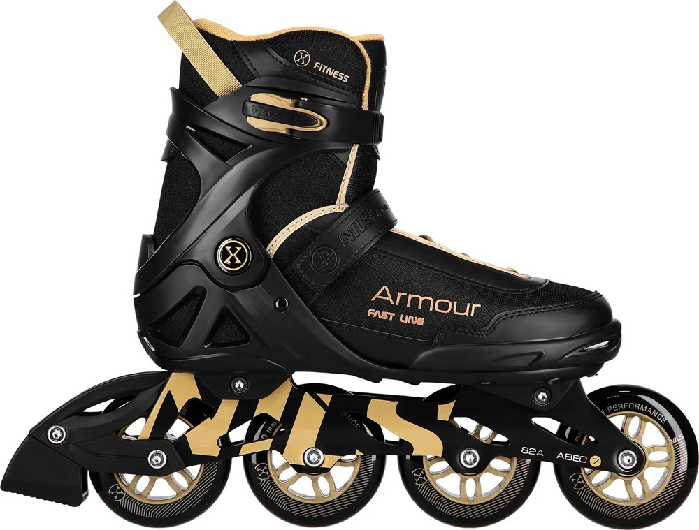 Riedučiai NA22151 Armour, juodi, 38 dydis, Nils Extreme