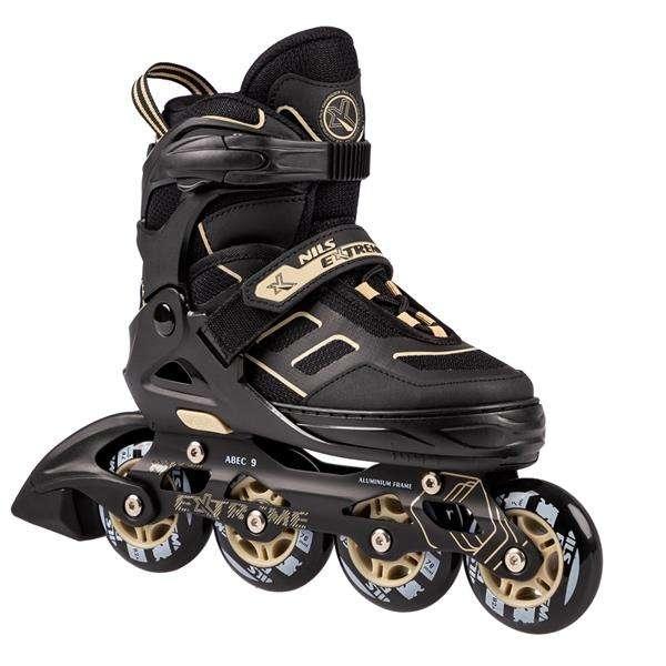 Riedučiai Nils Extreme NA14174 juodi-smėlio sp. - PU80 mm/82A (L 39-42)