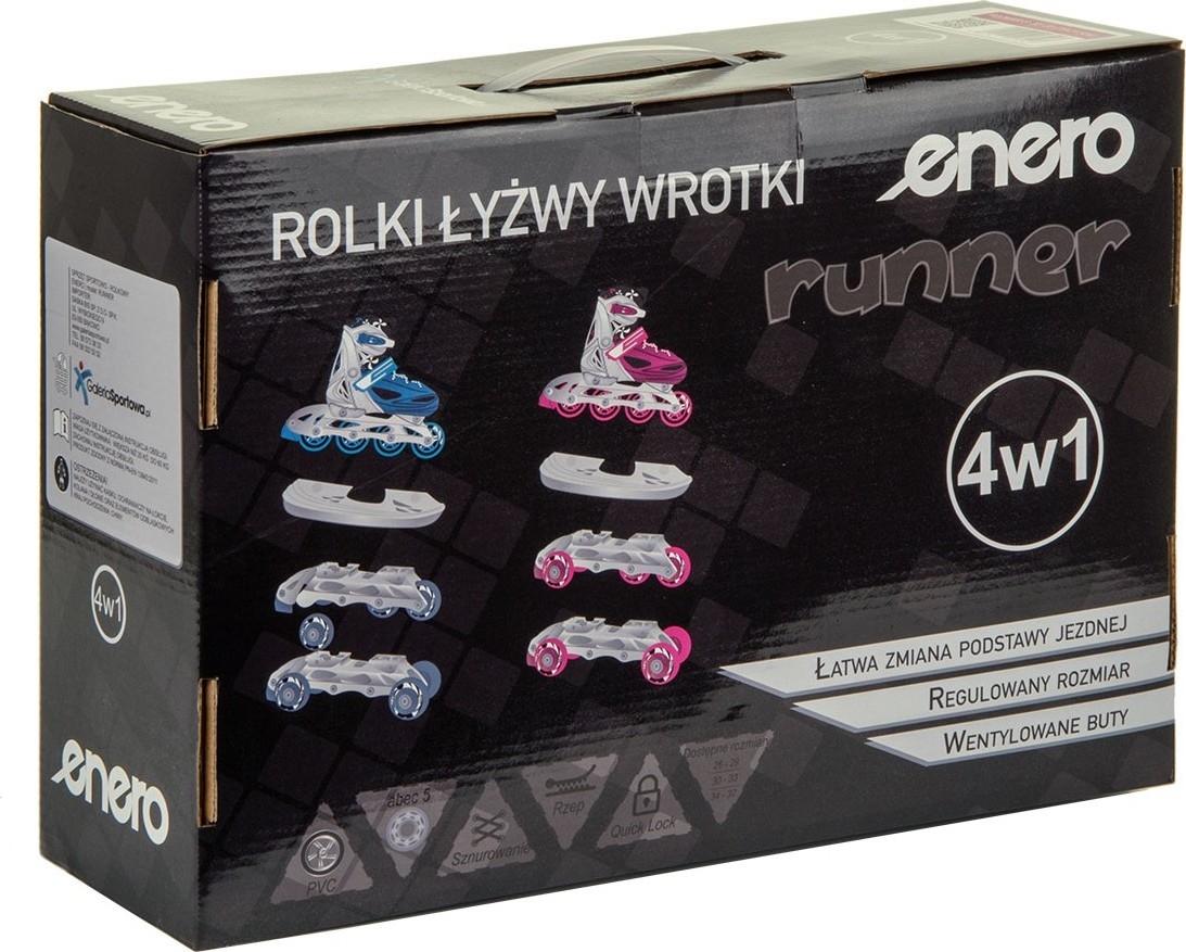 Riedučiai-pačiūžos Enero 4in1, dydis 34-37, rožinės