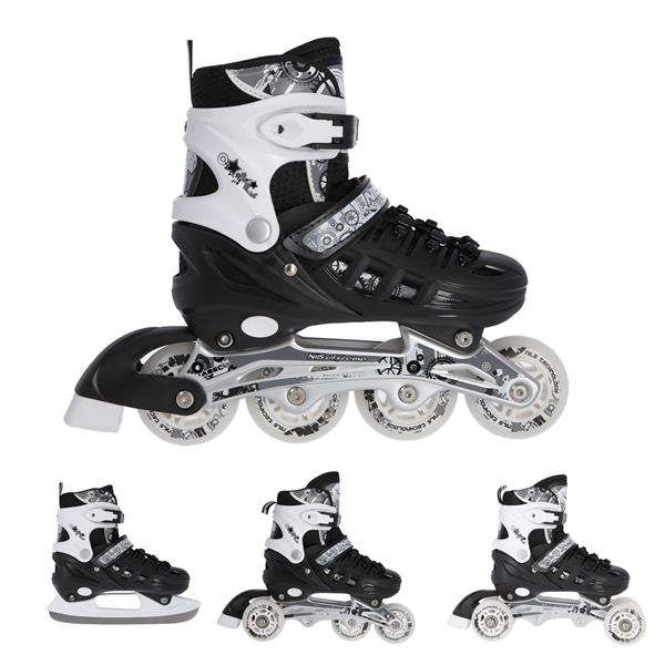 Riedučiai/pačiūžos Nils Extreme NH10905 juodi - PU80 mm/82A (L 39-42)