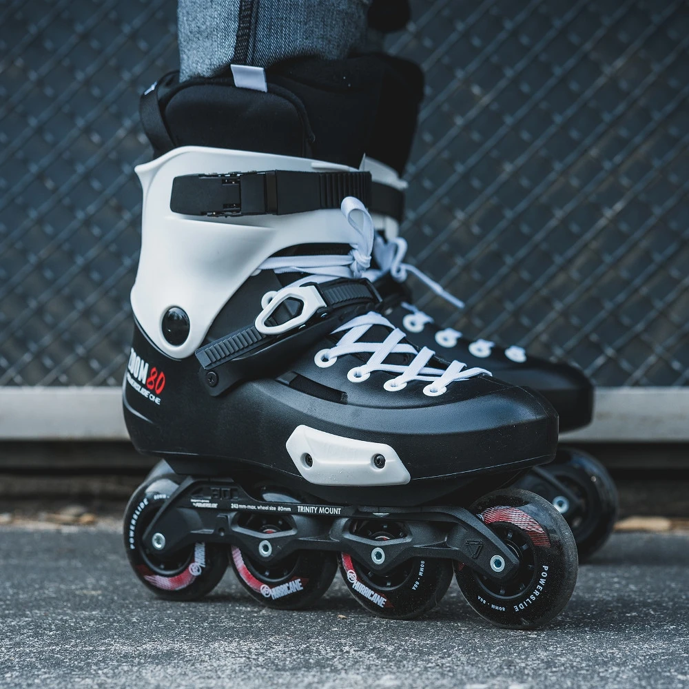 Riedučiai Powerslide Zoom Pro Juodas 80 Trinity